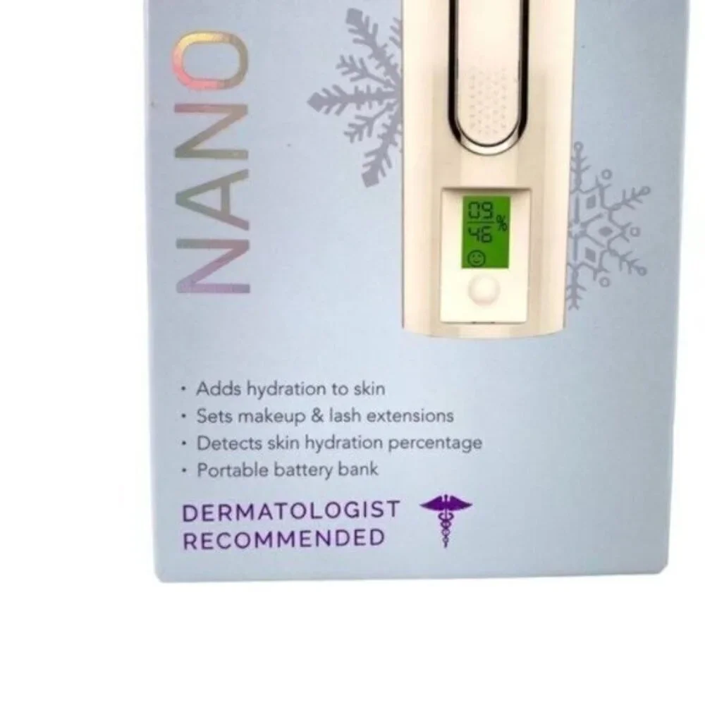 Spa Sciences Nano Mister Compact Facial Mist Sprayer With Digital Skin Analyzer